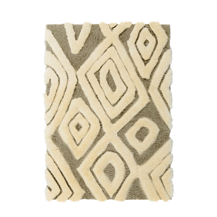 Foundry Select Manorville Geometric Machine Woven Cream Area Rug Wayfair